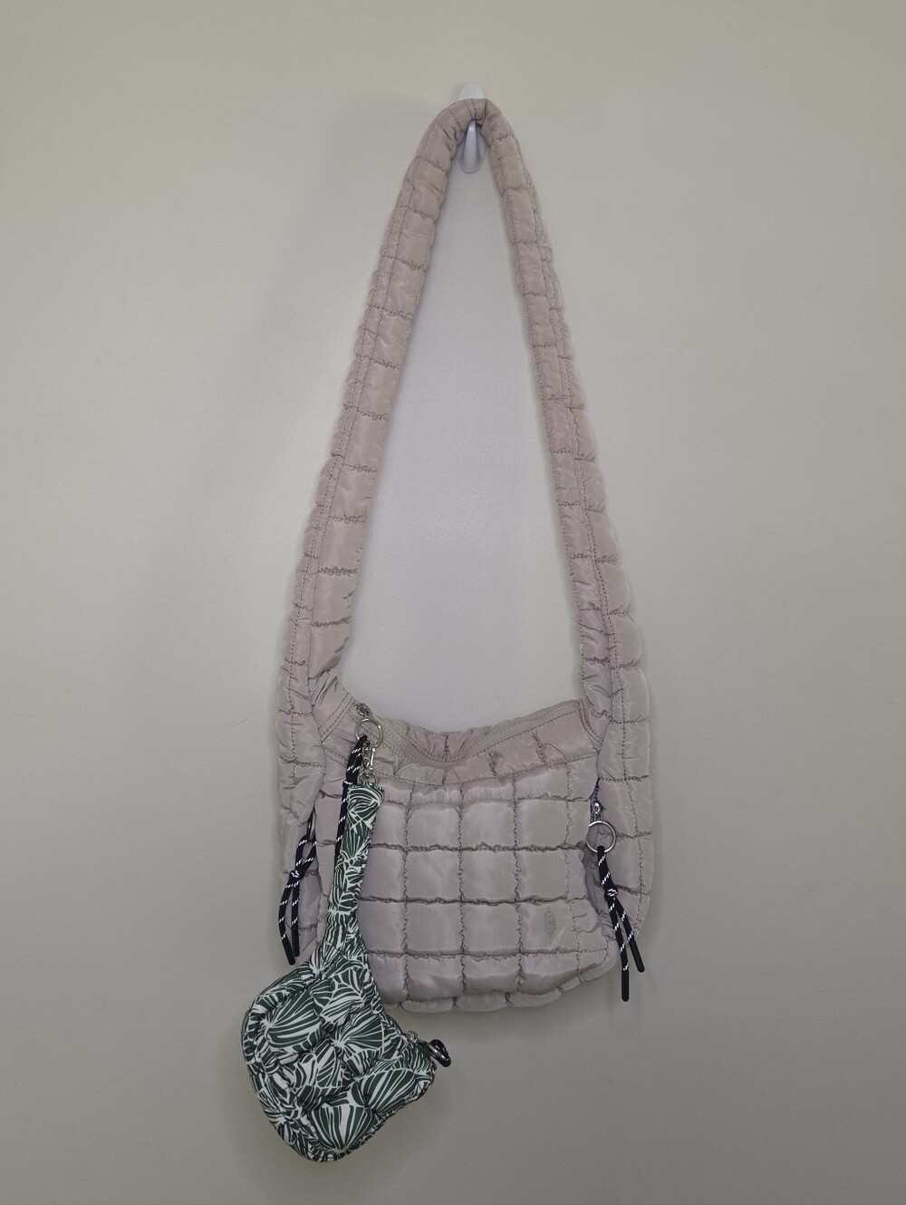 Free People Movement Baby Carryall Quilted Sling Bag Purse And Keychain